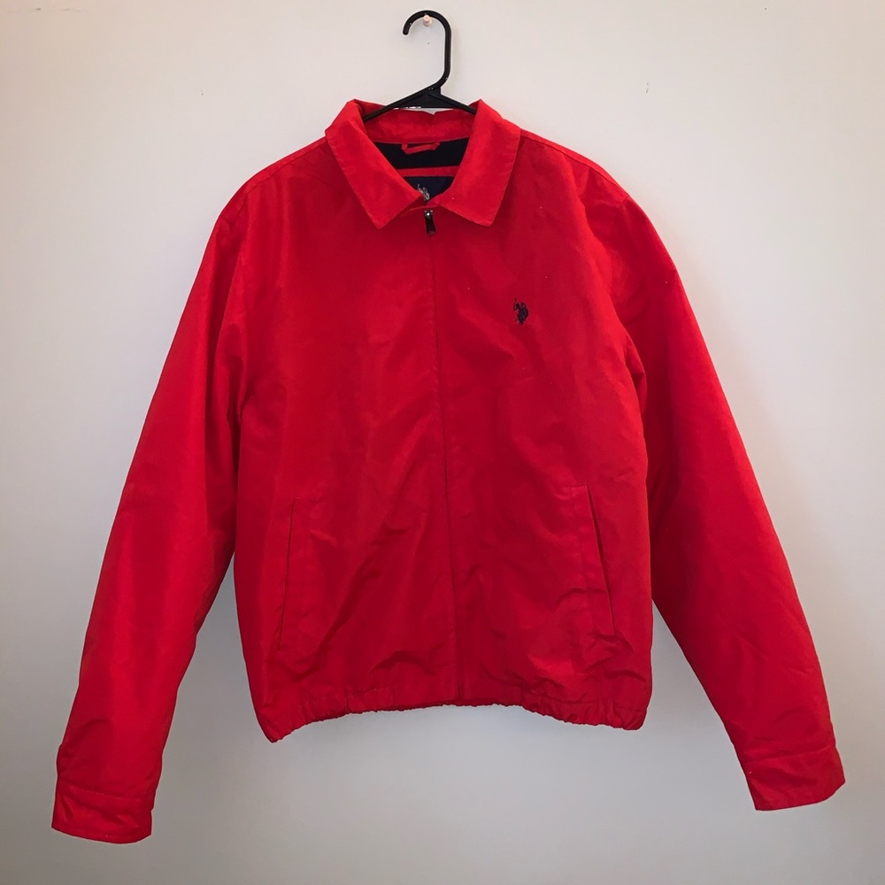 Red Men’s Polo Coat